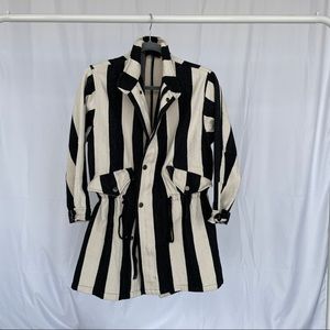 LINE & DOT BLACK & IVORY JACKET